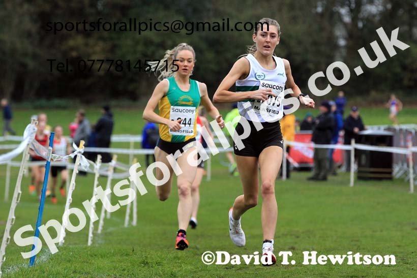 Senior Women, 2022 National Cross Country Relays, Berry Hill Park, Mansfield.  Photo: David T. Hewitson/Sports for All Pics